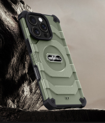 Wlons Airbag Anti-Slip Rubber Wireless Magnetic Charging Phone Case
