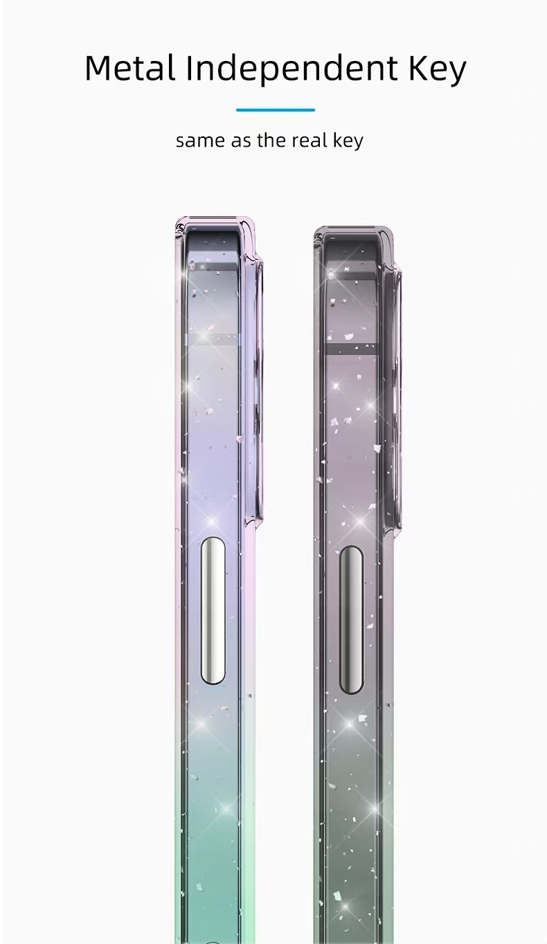 Wlons Mobile Gradient Glitter Magnetic Phone Case