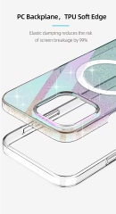 Wlons Mobile Gradient Glitter Magnetic Phone Case