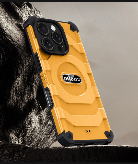 Wlons Airbag Anti-Slip Rubber Wireless Magnetic Charging Phone Case