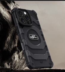 Wlons Airbag Anti-Slip Rubber Wireless Magnetic Charging Phone Case