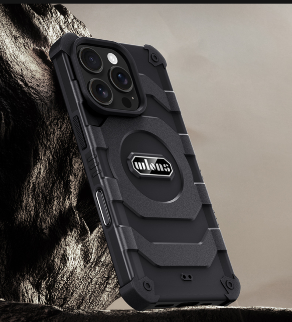Wlons Airbag Anti-Slip Rubber Wireless Magnetic Charging Phone Case
