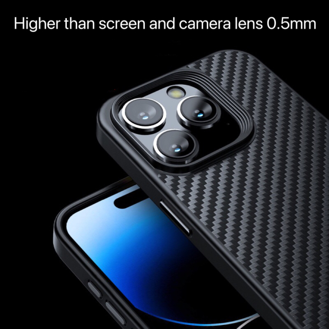 Wlons Real Carbon Fiber Built-in Magnetic Phone Case
