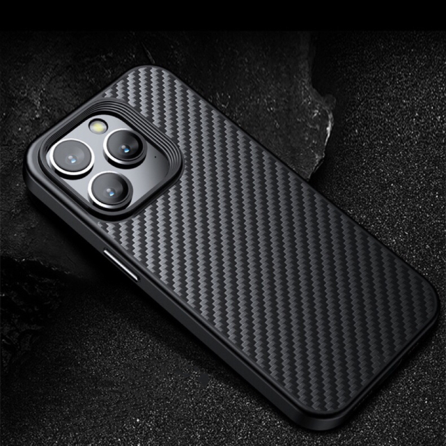 Wlons Real Carbon Fiber Built-in Magnetic Phone Case