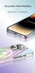 Wlons Mobile Gradient Glitter Magnetic Phone Case