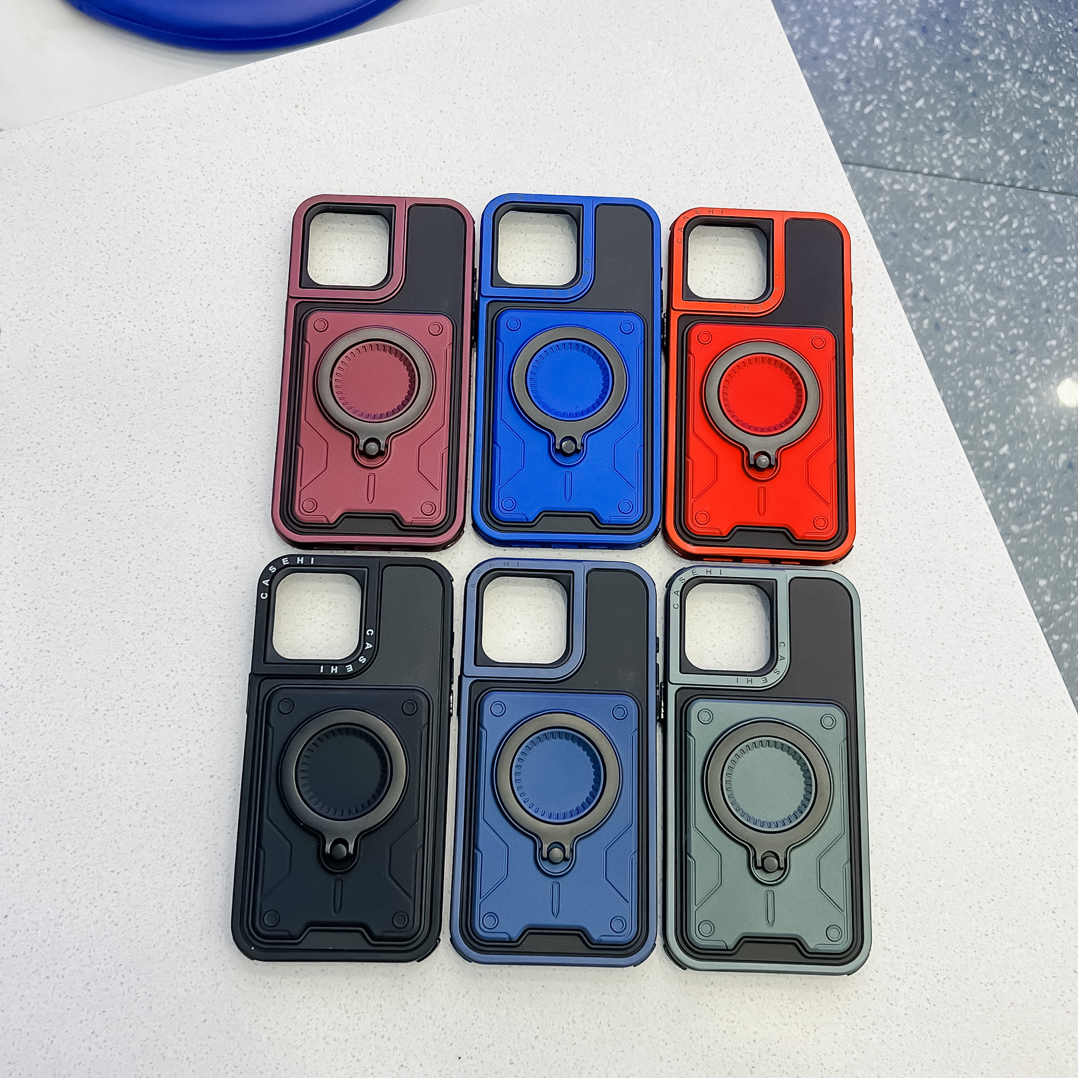 BEISOKY 360 Degree Rotating Bracket Ring Shockproof Phone case