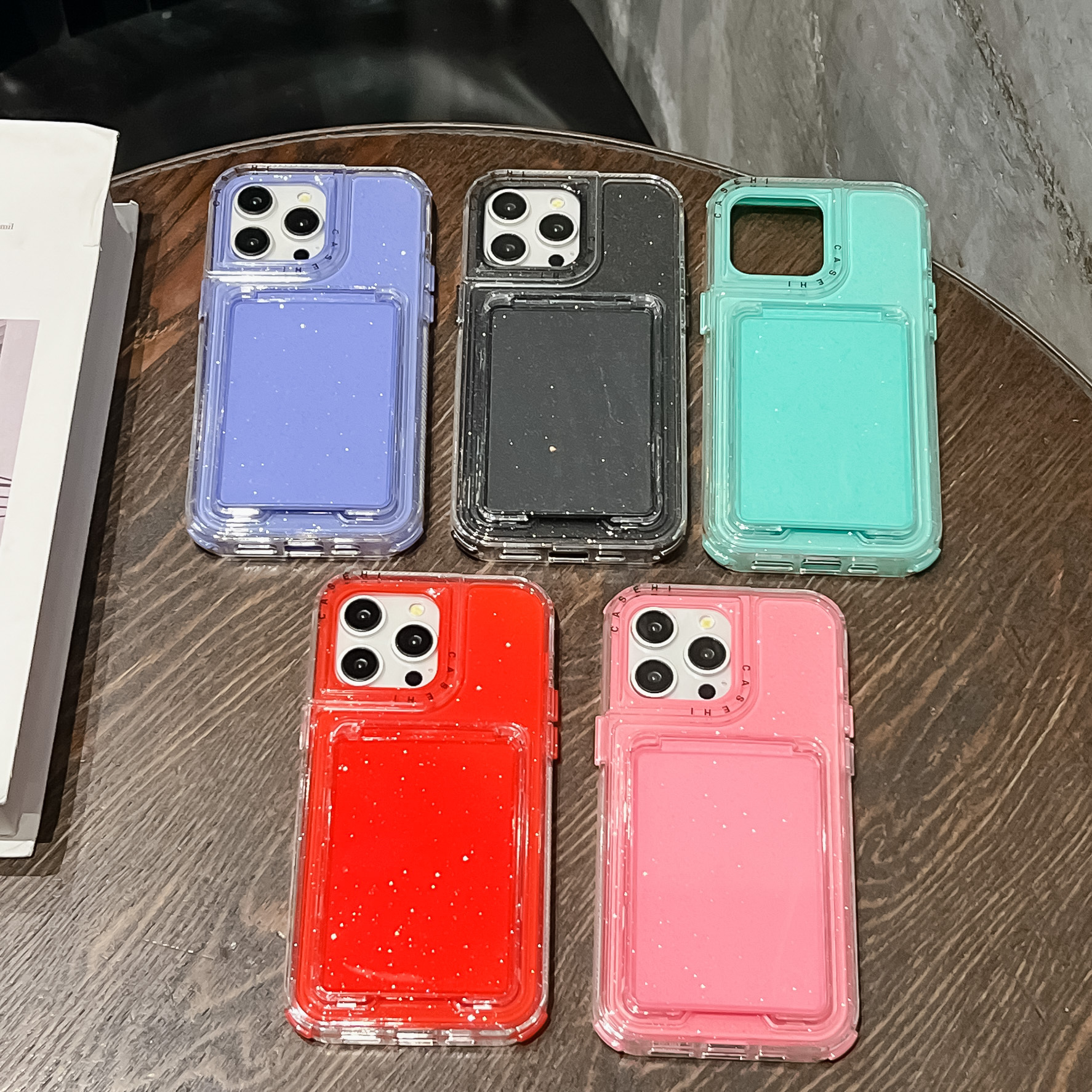 BEISOKY Anti Drop Women Luxury Fashion Glitter Makeup Mirror Phone Case