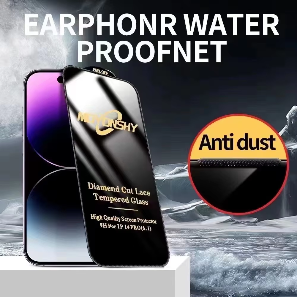 BEISOKY Diamond Cut Lace Mobile Phone Tempered Glass Screen Protector