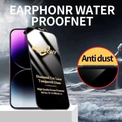 BEISOKY Diamond Cut Lace Mobile Phone Tempered Glass Screen Protector