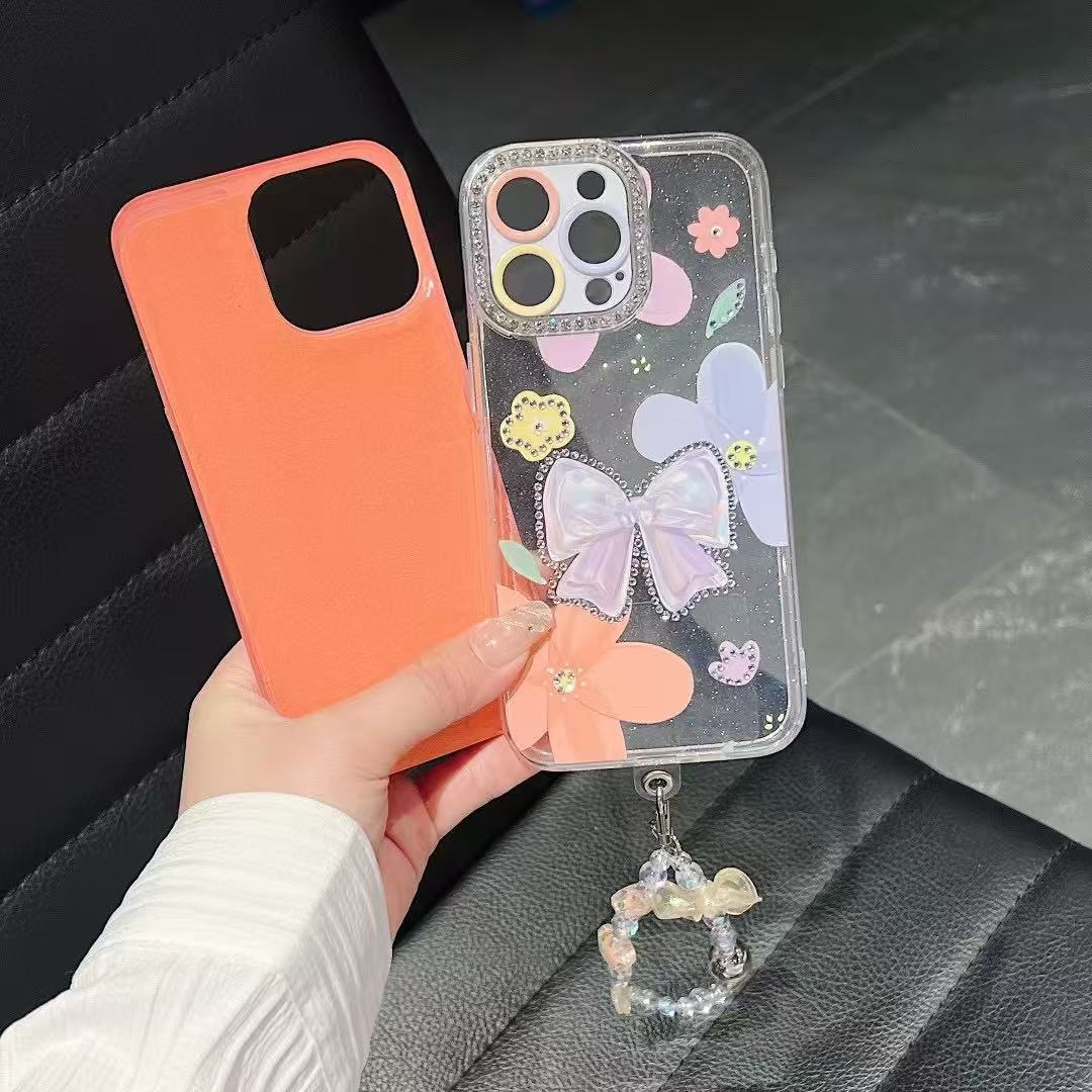 BEISOKY Women's design 2IN1 TPU Mobile Phone Cases With Bracelet