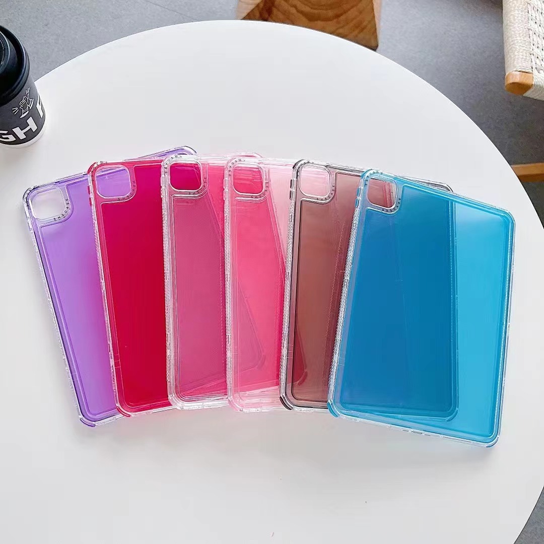 BEISOKY Candy Color 3 in 1 Airbag Acrylic Shockproof Bumper Tablet Case