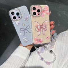 BEISOKY Women's design 2IN1 TPU Mobile Phone Cases With Bracelet