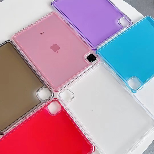 BEISOKY Candy Color 3 in 1 Airbag Acrylic Shockproof Bumper Tablet Case
