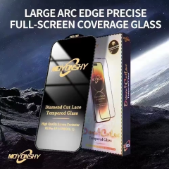 BEISOKY Diamond Cut Lace Mobile Phone Tempered Glass Screen Protector