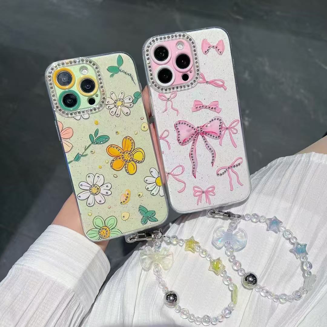 BEISOKY Women's design 2IN1 TPU Mobile Phone Cases With Bracelet