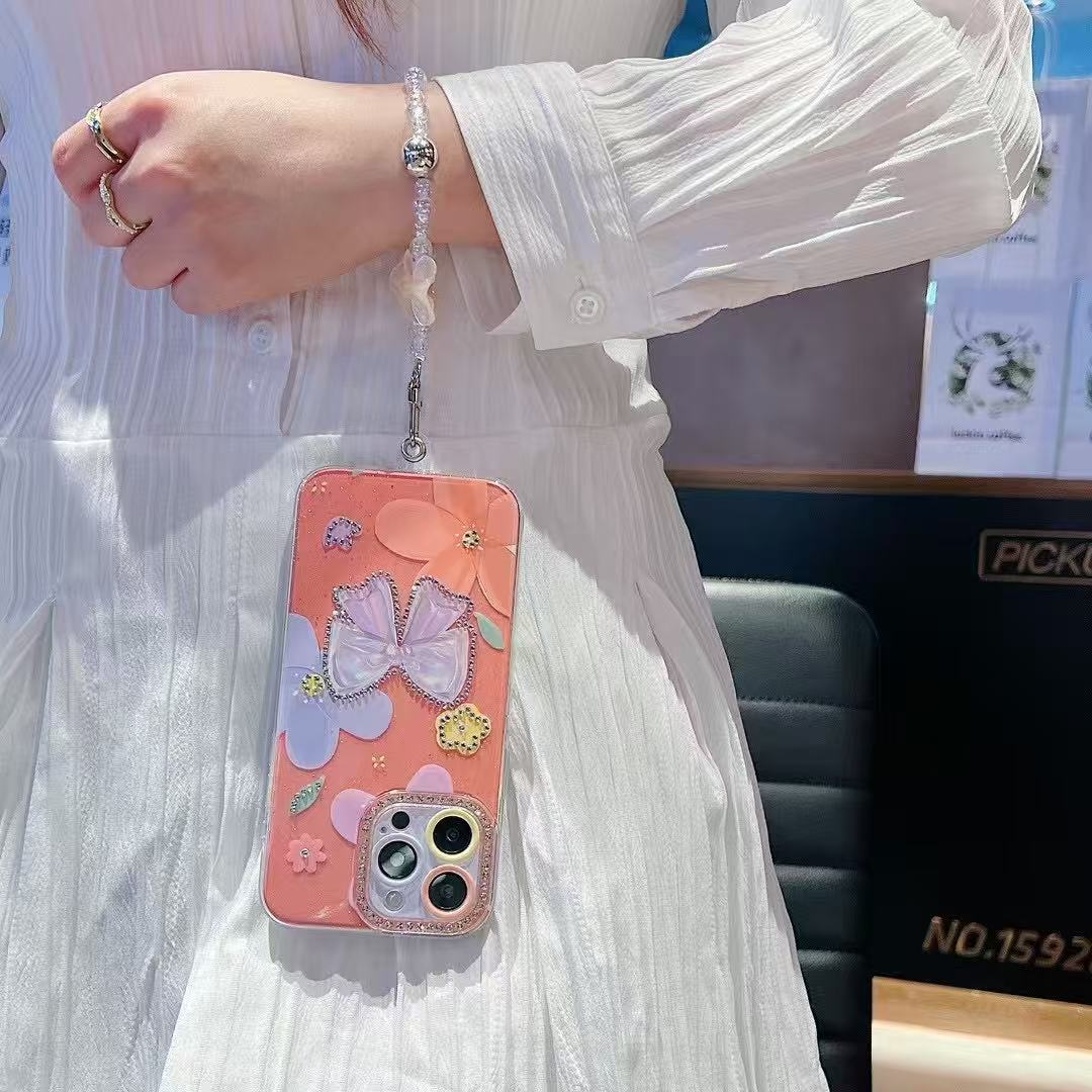 BEISOKY Women's design 2IN1 TPU Mobile Phone Cases With Bracelet