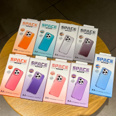BEISOKY 2 in 1 Color Shockproof Transparent Acrylic Space Phone Case