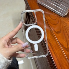 BEISOKY Premium Shockproof Clear Transparent Acrylic Magnetic Phone Cover