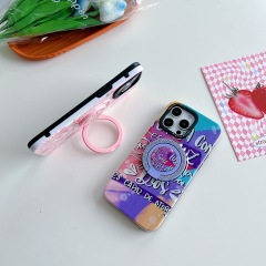 BEISOKY Ladies Design Luxury Diamond Ring Holder Kickstand Phone Case