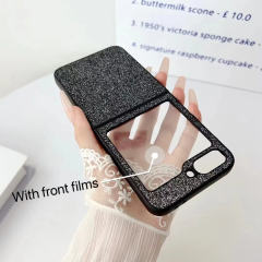 BEISOKY Colorful Luxury Glitter Ultra Slim Shockproof Bling Folding Phone Case for Samsung Galaxy Z Flip 6 5 4 3