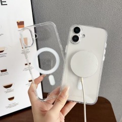 BEISOKY Premium Shockproof Clear Transparent Acrylic Magnetic Phone Cover