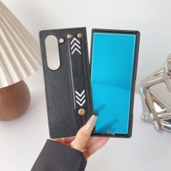 BEISOKY Multi functional PU Leather Phone Case With Hand Wrist Strap Stand for Samsung Z Fold 6 5 4 3