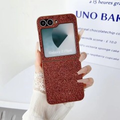 BEISOKY Colorful Luxury Glitter Ultra Slim Shockproof Bling Folding Phone Case for Samsung Galaxy Z Flip 6 5 4 3
