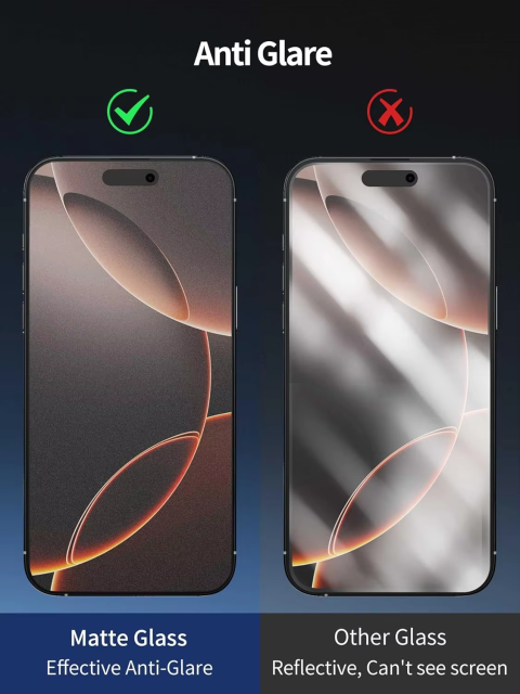 BEISOKY ESD Anti Static Matte Anti Glare Anti Fingerprint 9H Tempered Glass