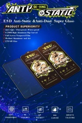 BEISOKY Anti-Dust Anti-static Protection ESD 9H Tempered Glass Screen Protector