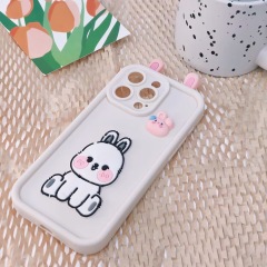 BEISOKY Cute 3D Monster Toy Eye Silicone Cartoon DIY TPU Shockproof Mobile Phone Case