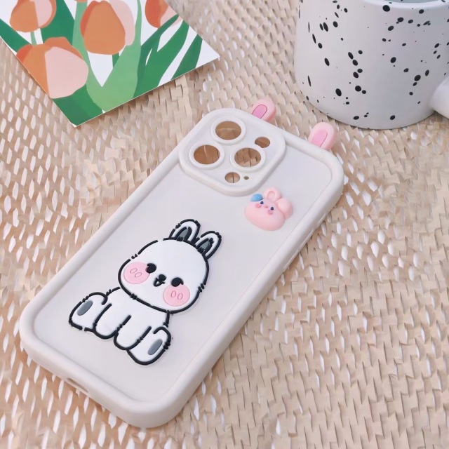 BEISOKY Cute 3D Monster Toy Eye Silicone Cartoon DIY TPU Shockproof Mobile Phone Case
