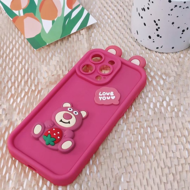 BEISOKY Cute 3D Monster Toy Eye Silicone Cartoon DIY TPU Shockproof Mobile Phone Case
