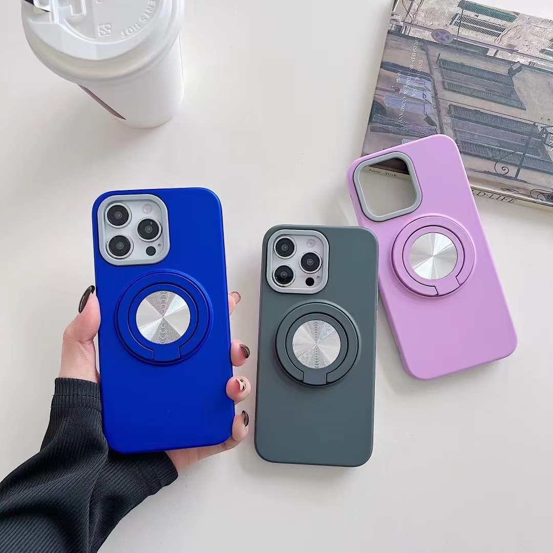 BEISOKY 2in1 With Invisible 360 Degree Rotation Ring Stand Mobile Phone Case