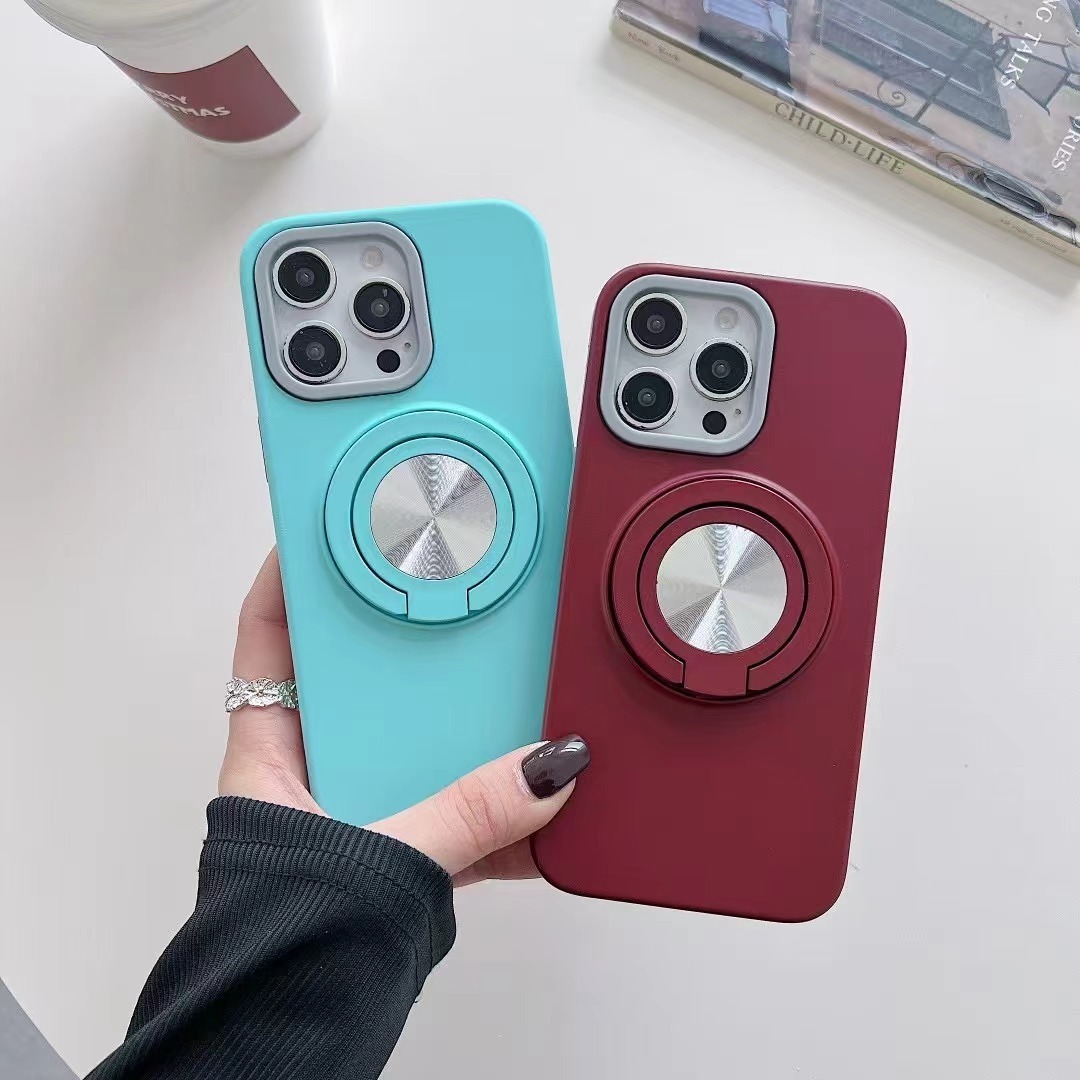 BEISOKY 2in1 With Invisible 360 Degree Rotation Ring Stand Mobile Phone Case