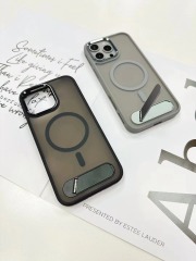 BEISOKY Matte Frosted With Invisible Metal Stand Magnetic Phone Case