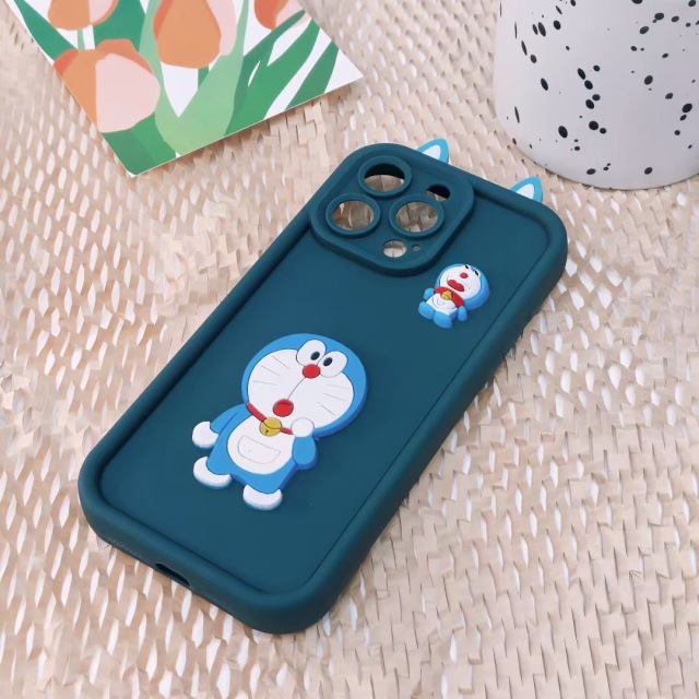 BEISOKY Cute 3D Monster Toy Eye Silicone Cartoon DIY TPU Shockproof Mobile Phone Case