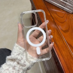 BEISOKY Premium Shockproof Clear Transparent Acrylic Magnetic Phone Cover