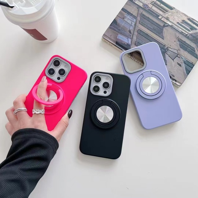 BEISOKY 2in1 With Invisible 360 Degree Rotation Ring Stand Mobile Phone Case