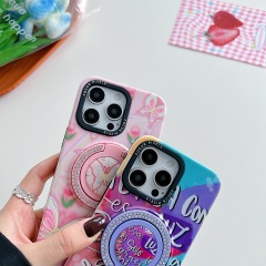 BEISOKY Ladies Design Luxury Diamond Ring Holder Kickstand Phone Case