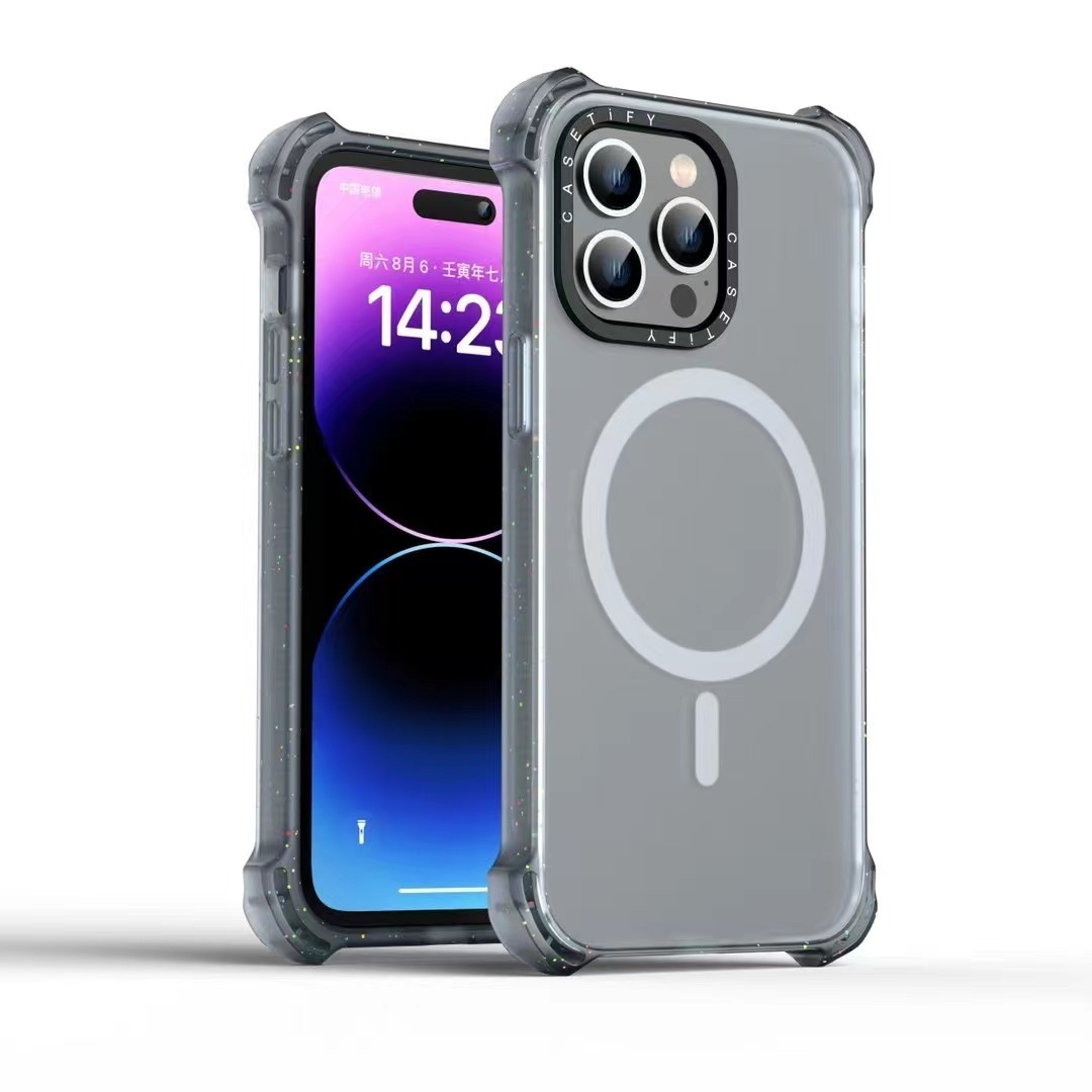 BEISOKY Four Corner Anti Drop Wireless Charging Magnetic Protective Cover for iphone 16 15 14 13 12 11 Pro Max
