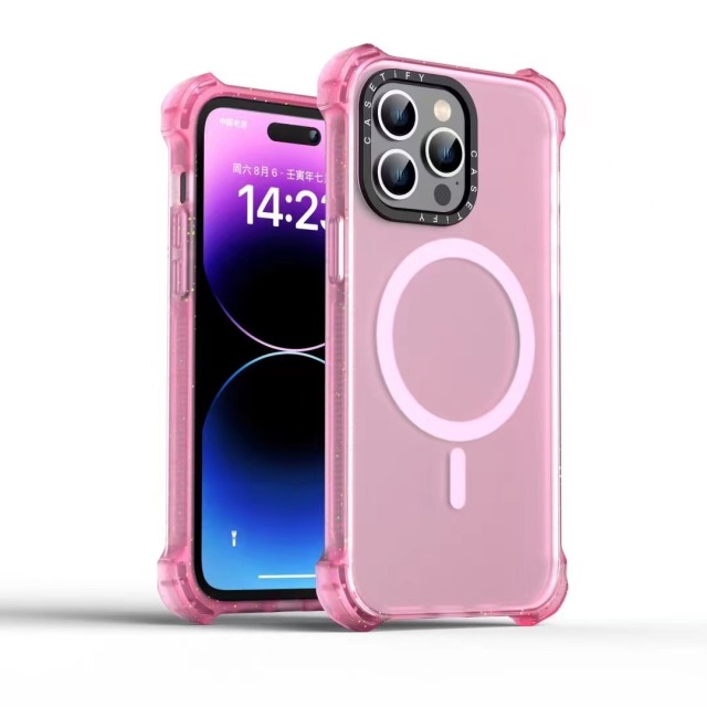 BEISOKY Four Corner Anti Drop Wireless Charging Magnetic Protective Cover for iphone 16 15 14 13 12 11 Pro Max