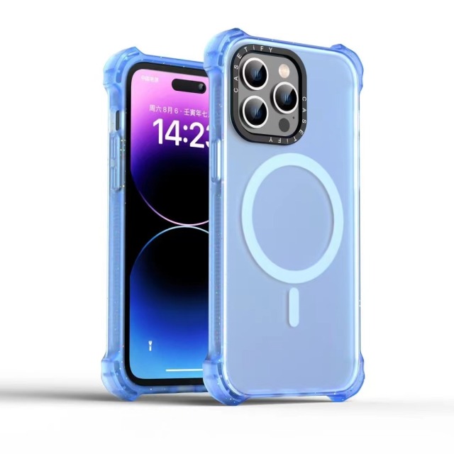 BEISOKY Four Corner Anti Drop Wireless Charging Magnetic Protective Cover for iphone 16 15 14 13 12 11 Pro Max