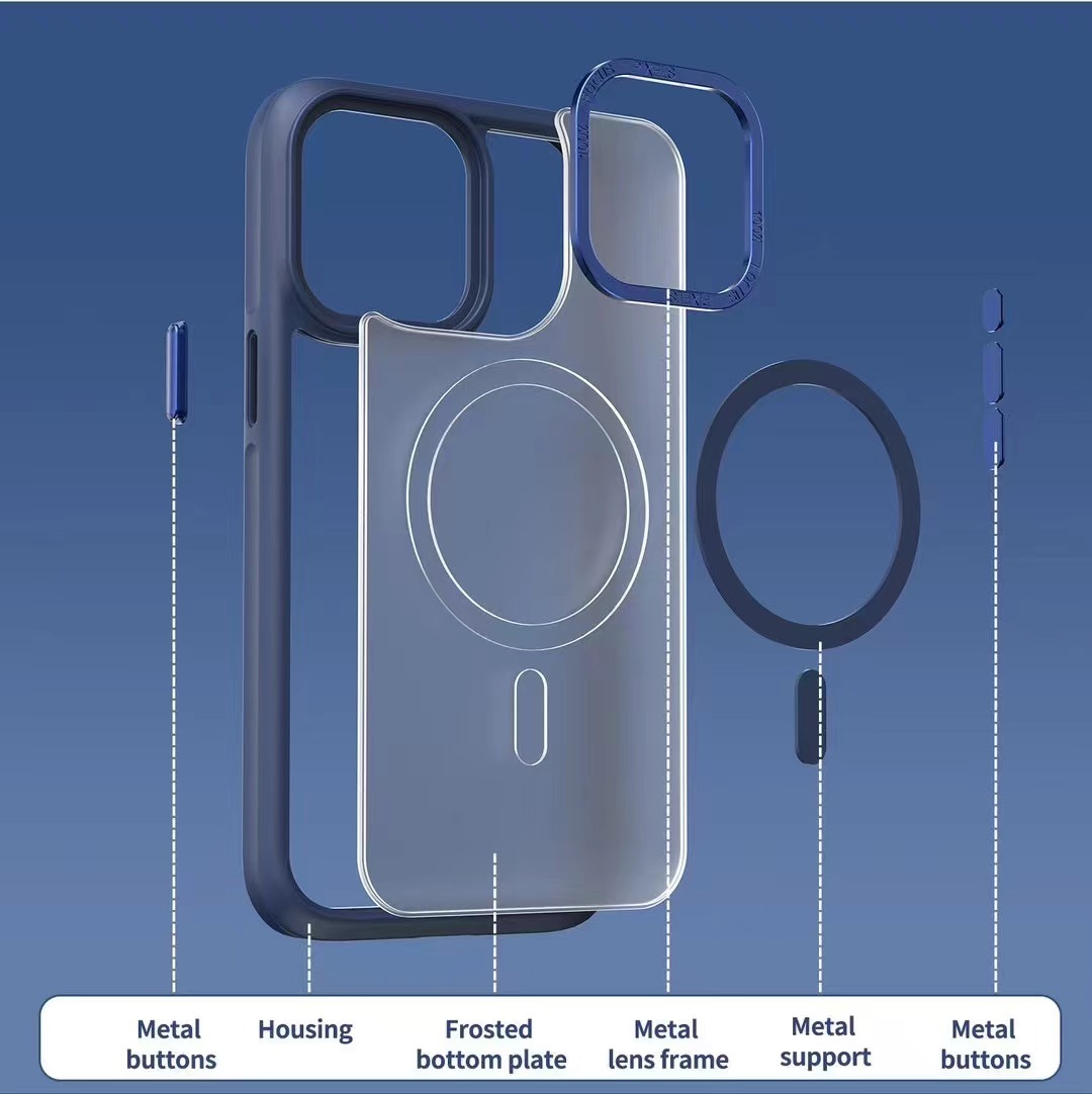 BEISOKY High Quality Matte Skin Feel Magnetic Phone Case for iPhone 11 12 13 14 15 16