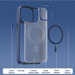 BEISOKY High Quality Matte Skin Feel Magnetic Phone Case for iPhone 11 12 13 14 15 16