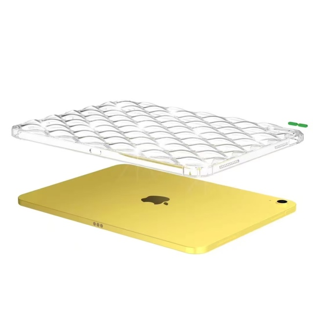 BEISOKY Diamond Shaped Transparent TPU Tablet Case Silicone Airbag Shockproof Super Strong Protection Cover for iPad 10 Inch