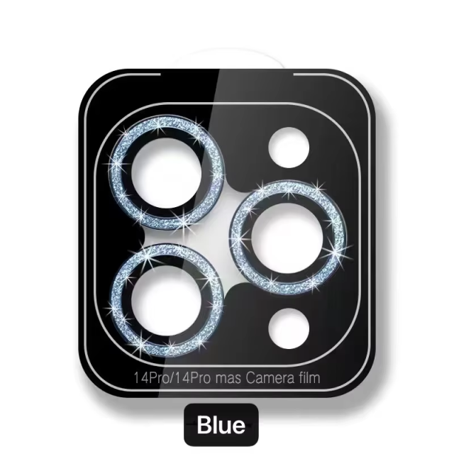 BEISOKY Camera Glitter Shiny Mobile Phone Camera Lens Protector for Iphone 14 15 16 Pro Max