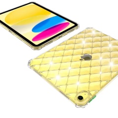 BEISOKY Diamond Shaped Transparent TPU Tablet Case Silicone Airbag Shockproof Super Strong Protection Cover for iPad 10 Inch