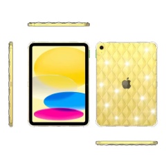 BEISOKY Diamond Shaped Transparent TPU Tablet Case Silicone Airbag Shockproof Super Strong Protection Cover for iPad 10 Inch