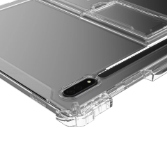 BEISOKY Lightweight Clear Kickstand TPU Transparent Shockproof Cover for iPad