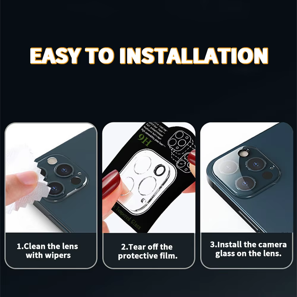 BEISOKY 3D Clear Moblie Phone Tempered Glass Full Cover Camera Lens Protector